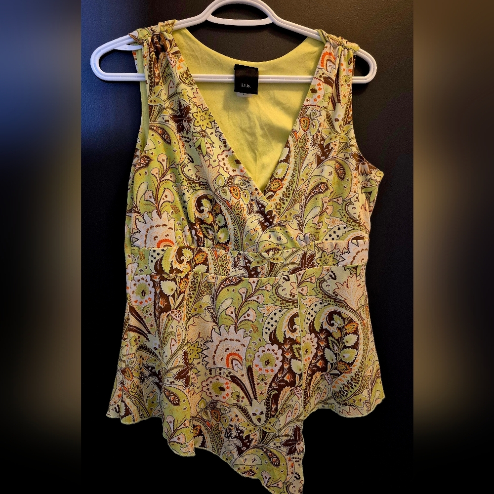 J.T.B Asymmetrical Tank Top. Womens Size S.